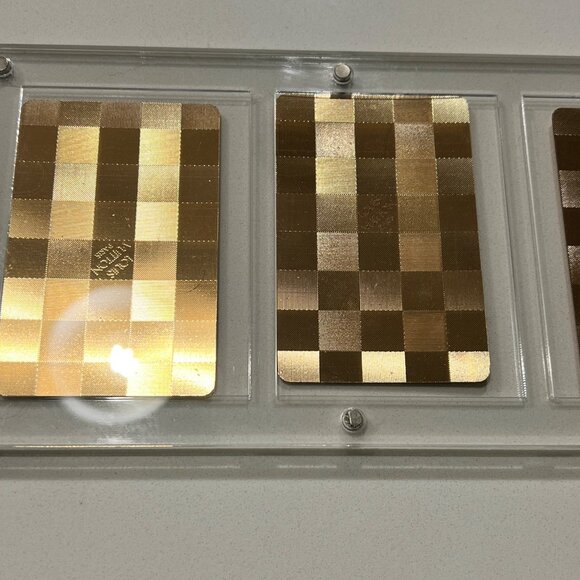 Louis Vuitton Gold Foiled Damier Playing Cards/Collective Piece - 10's x 4 each - Picture 5 of 15